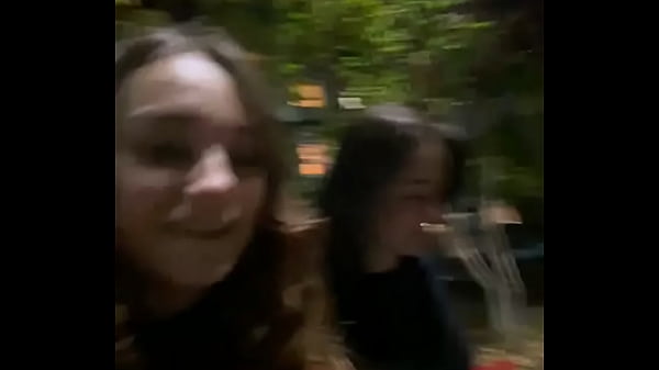 3 russian girls doing lesbian stuff around city night