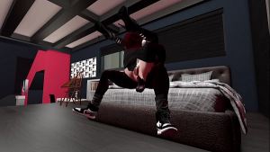 Second Life Black man fucks red head white woman and showers with her afterwards