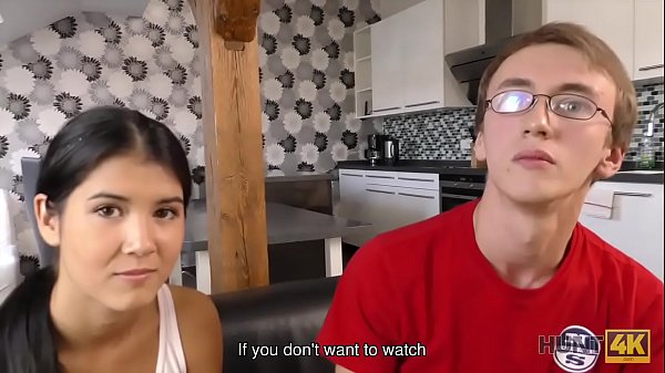 HUNT4K. Skinny dark-haired lassie is ready for dirty action for cash