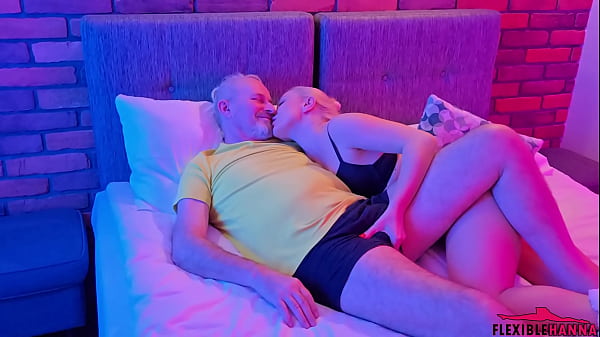 Real Old Grandpa Gets a Present from Horny Granddaughter