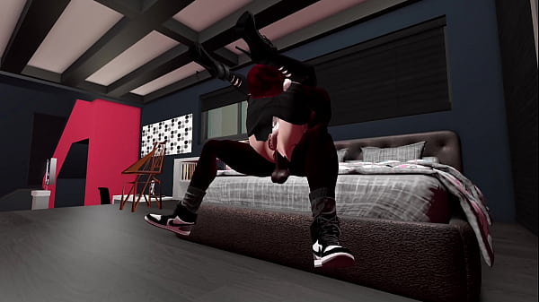 Second Life Black man fucks red head white woman and showers with her afterwards