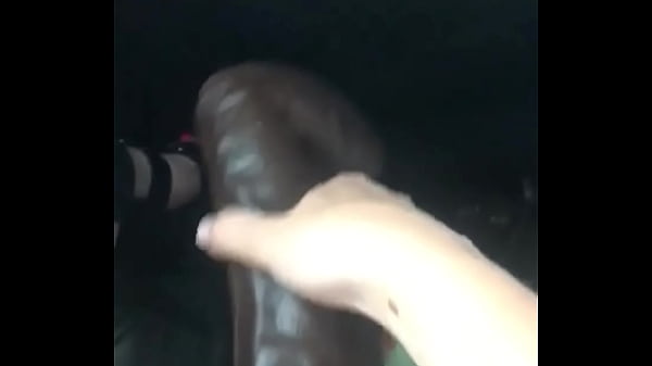 Swedish milf with big black dildo in the car