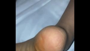 Asian Massage Parlor Candid Nylon Footjob