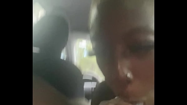 Sloppy wet head in the truck