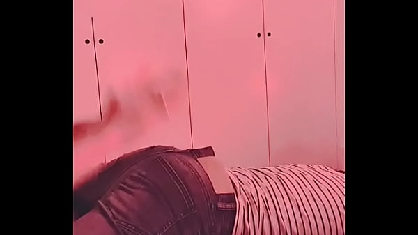 amateur twink boy gets spanked with hands and wooden spoon (wheelbarrow position) – on jeans, briefs, jockstrap and bare ass