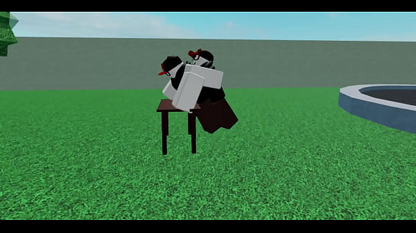 Roblox pale man bends over man on table and fucks him.
