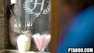 WTF! My Hot Cheerleader Stepsis Caught Rubbing her Pussy in Shower and Bangs my BBC Kimmy Kimm, Mighty Dee