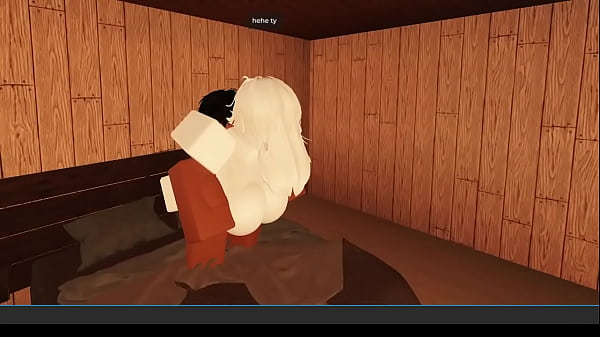 roblox slut getting fucked by one more BBC in a cabin