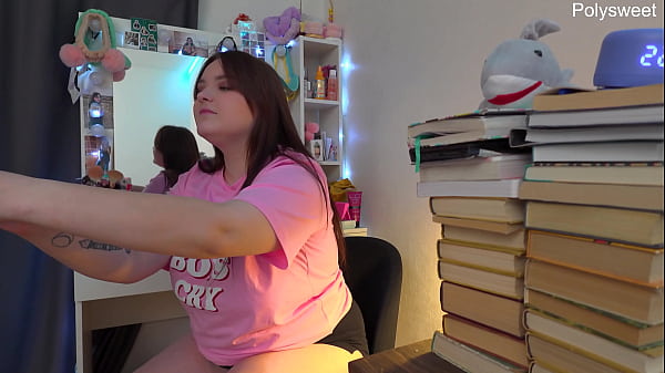 Russian actress shoots solo backstage video