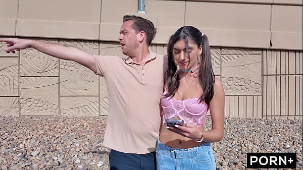 Aubry Babcock Gets Her Tight Cunt Slammed In The Back Of A Car