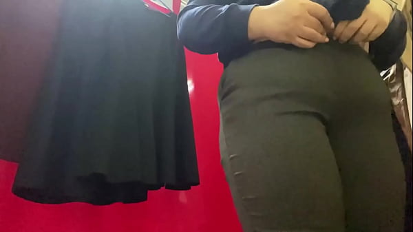 Horny BBW With Dildo In Sweet Hole Masturbates In Fitting Room