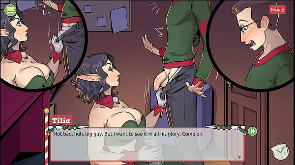 Claus’ Secret Surprise [ XMAS HENTAI Game ] Ep.4 the boss has a not so small cock after all !