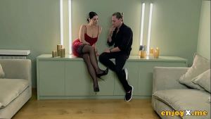 Horny Spanish black-haired Kira Queen gets a gigantic orgasm from a insatiable man’s yam-sized dick, drizzling like a pornographic star – go nasty with this amazing XXX video!