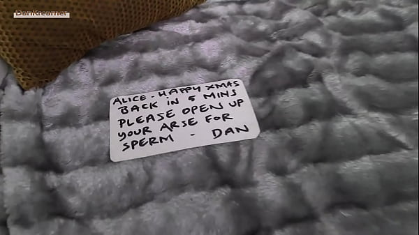 Xmas anal creampie for Alice