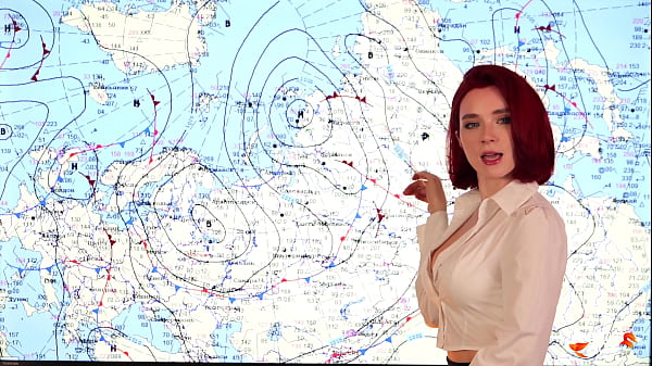 Weather Forecast Presenter Fucks on Live News and Receives Two Cumshots POV