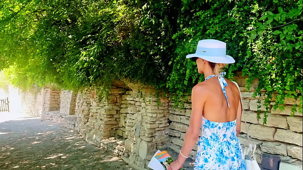 Visiting a castle in beatiful sea promenade town holiday VLOG