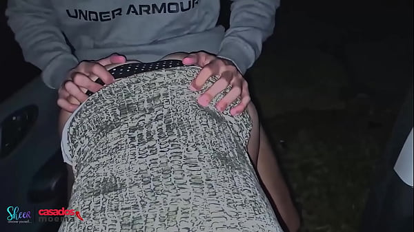 After the bar, I took the cuckold who filmed me fucking the bastard and getting cum in the middle of the street in this dogging