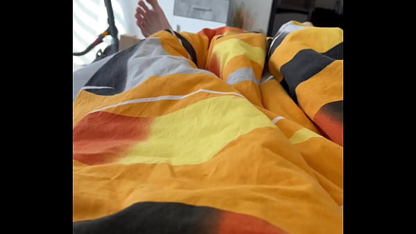 Morning boner, dripping precum, jerking off