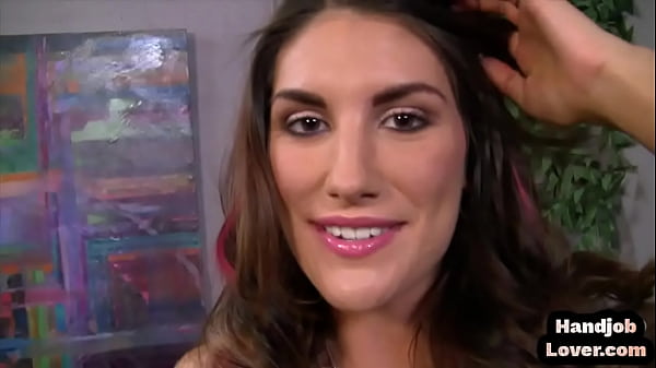 Busty bigboobed babe gives POV oiled HJ and boobjob