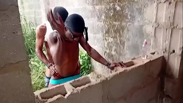 behind the building hot doggy sex