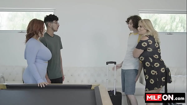 Two horny big tit sluts fucking two boys and suck their big dicks – London River, Natasha Nice, Diego Perez, Jodie Johnson