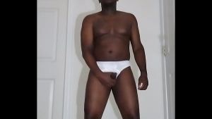 My first time masturbating since August 24th of this year and wearing white underwear 4