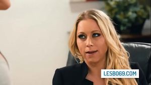 Hot teen has lesbian threesome with her stepmom and her milf boss – Katie Morgan, Emma Hix, Becky Bandini