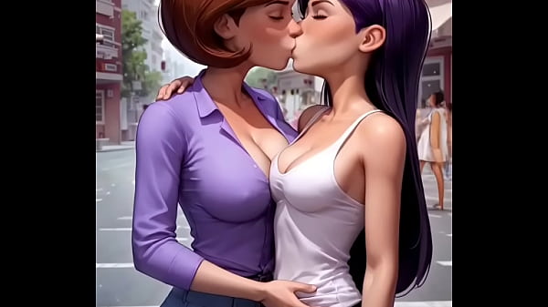 Helen Parr x Violet Parr lesbian compilation (AI-generated)