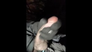 Gorgeous Big Black Dick Nutting & Pissing In The Woods