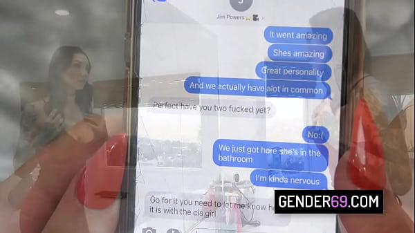 Sexy shemale slut Tori Easton fucks her busty tattooed girlfriend