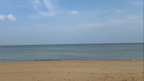 Slender beauty walks along the beach and swims in the sea. meet me