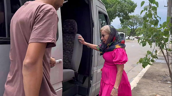 tattooed 83 years old granny picked up for anal