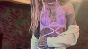 XXX Lingerie try on haul for photoshooting with Anuskatzz. More clips like this on my Tiktok