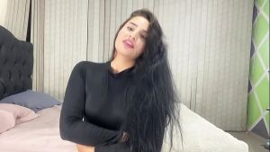 Anal masturbation on bed