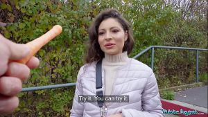 Public Agent Big tits Helina Dream big dick public blowjob and POV sex