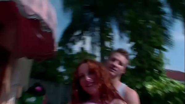 Big boobs & Big ass meets a big white cock