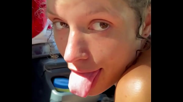 Compilation video of a real hooker letting a guy cum in her mouth – each time she sucks off every drop