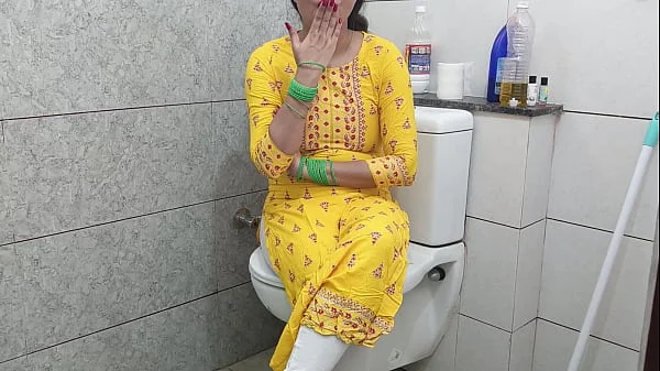 Indian hot step mother fucked step son dirty in washroom in hindi audio