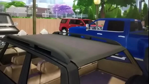 The x Sims 4 arita shake the car and ride him to hard for everyone to see him being a whip