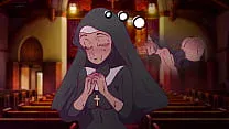 A nun prays and presents a huge black cock ! Hentai ,Cartoon ! 2025