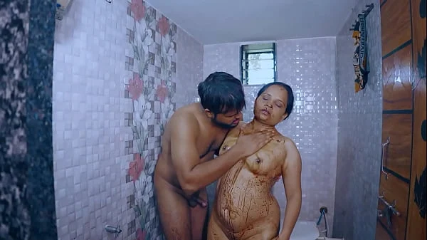 Desi maid fucked hard by her owner in the bathroom for whole night