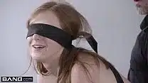 Linda Sweet takes two dicks while blindfolded