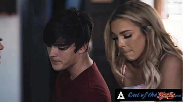 OUT OF THE FAMILY – Horny MILF Has Threesome With Her Stepfamily