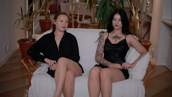“Porn Casting With Two Step-Sisters — Sibling Audition Action”