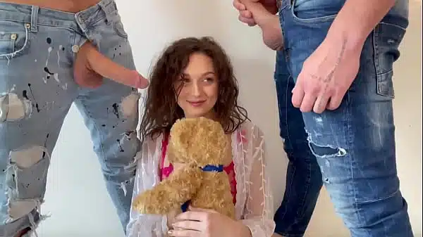 18 Years Old and She Asks Us to Dominate Her Sexually Between 2 Men