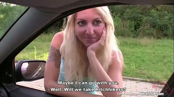 Bitch STOP – Blonde picked up on Czech street