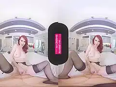 Busty Redhaed Puts Seductive Solo For You With Kendra James And Virtual Reality