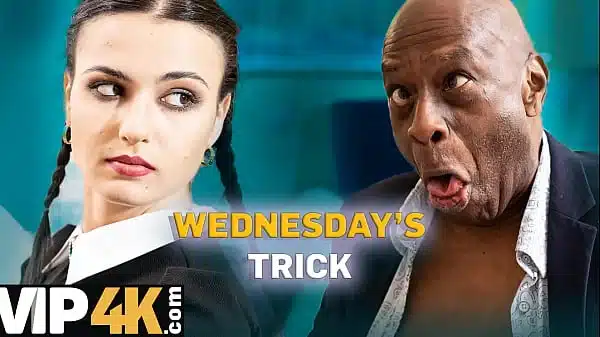 DADDY4K. WEDNESDAY ADDAM’S BIG BLACK COCK DREAM finally came true