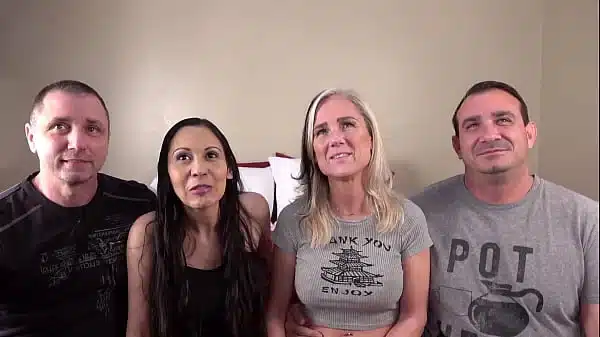 Desperate Amateurs casting hot babes Gia Bunny BabyAnne and Sabrina is this big tit hot milf hard big cock pounding bbc action