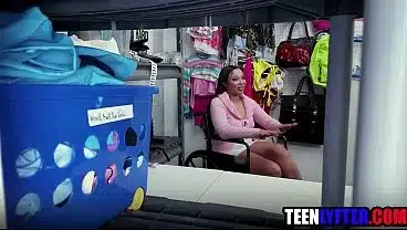 Fat ass teen fucked for shoplifting